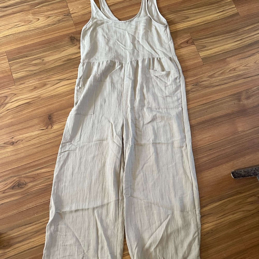 Final Touch Cream Jumpsuit